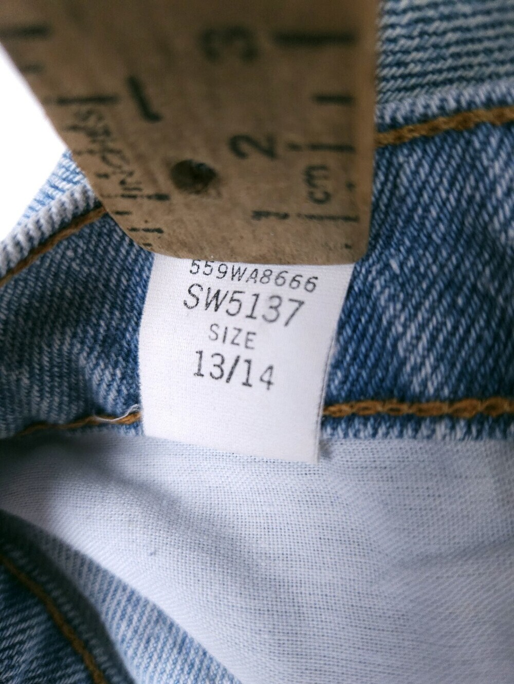 Sasson Vintage Blue Cotton Mom Jeans 90s Tapered High Waist 28x31 - Picture 11 of 14